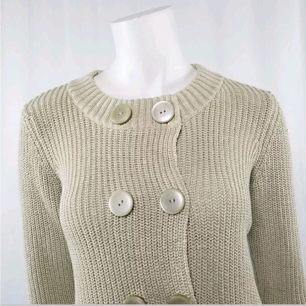 Talbots Petite Small Double Breasted Button Down - Picture 2 of 8